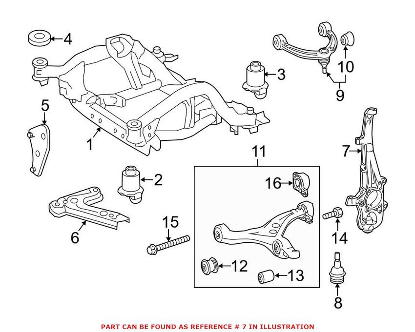 Mercedes Steering Knuckle - Front Driver Left 1663300920